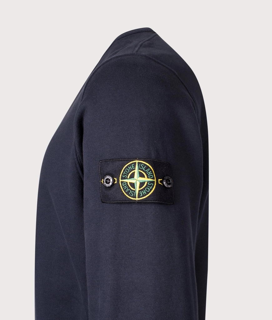 Stone Island Mens Brushed Organic Cotton Sweatshirt